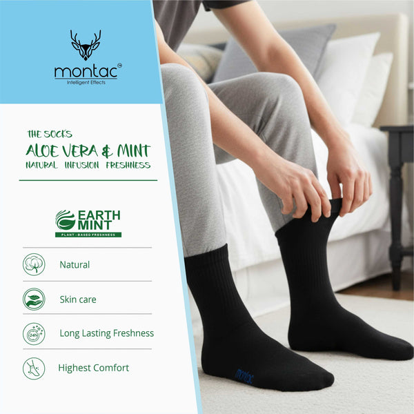 Montac Ankle Socks (Aloe Vera & Mint)