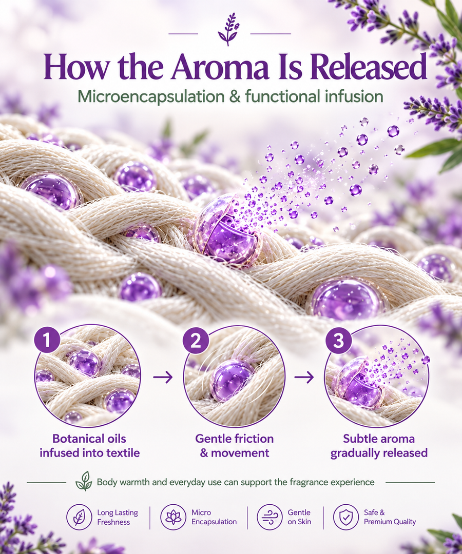 How the aroma is released: microencapsulation and functional infusion