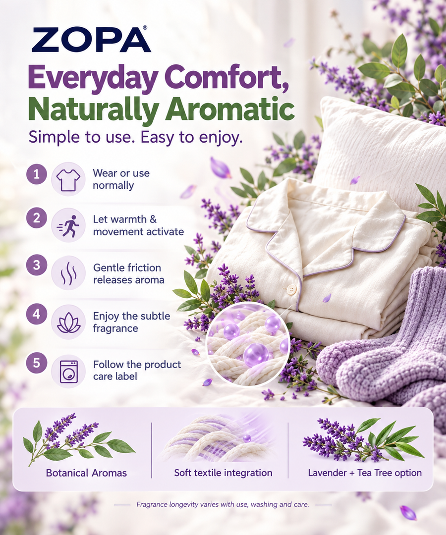 Everyday comfort, naturally aromatic