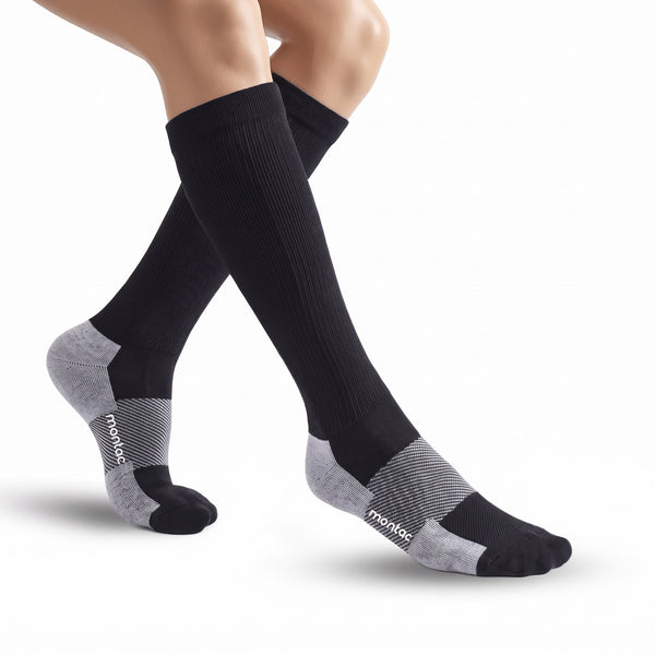 Montac FIR Compression Socks (3X Bio-Active Technology)-Black,