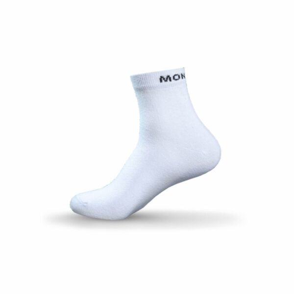MONTAC Aloe Fresh Ankle Length Socks For Men & Women। Aloe-Vera Touch। Anti-bacterial & Anti-fungal। (White)